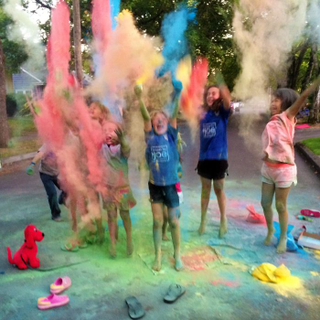 Illustration for article titled Color Powder Scavenger Hunt And Backyard Color War